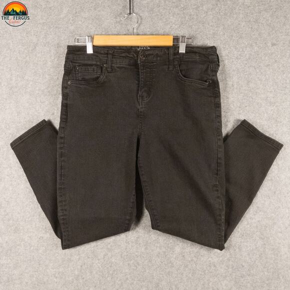 Torrid Skinny Leg Denim Black Cotton Blend Stretch Jeans Dark Wash Women's 14R - Picture 4 of 10